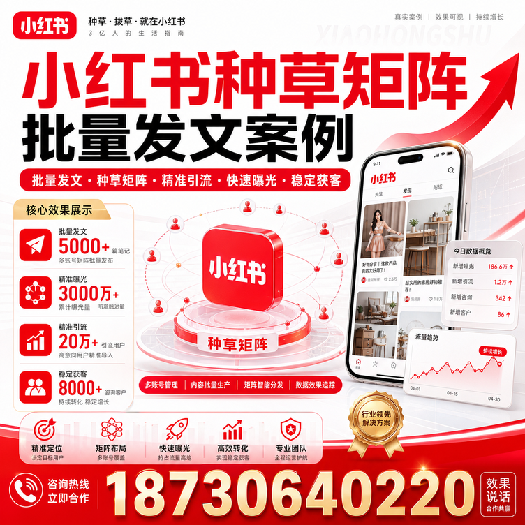 大连小红书种草矩阵批量发文案例